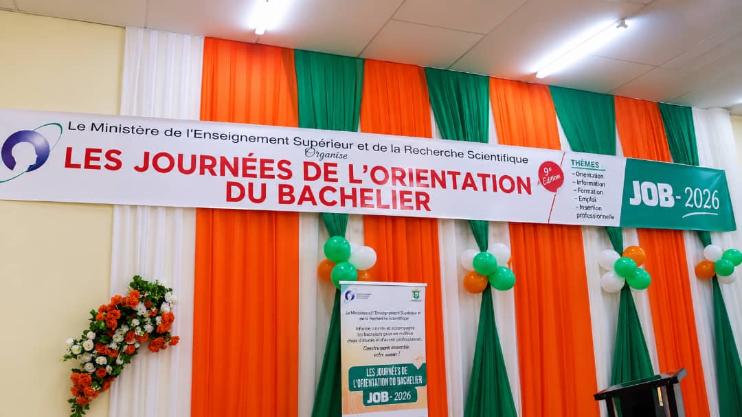 Salle de la cérémonie de clôture des JOB 2026 à Korhogo