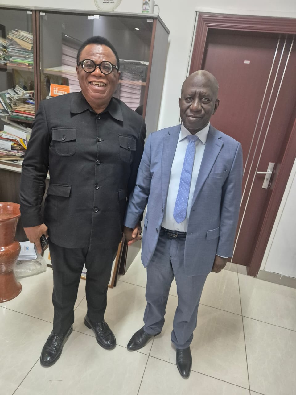 Le Président de l’UMECI en audience avec le Directeur général du Palais de la culture Bernard Binlin Dadié