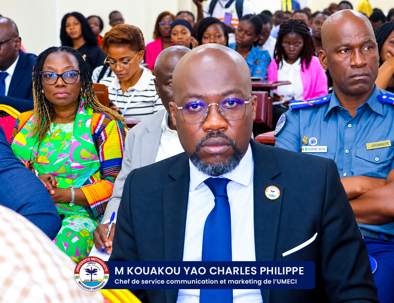 Des participants dans la salle du colloque à Bouaké