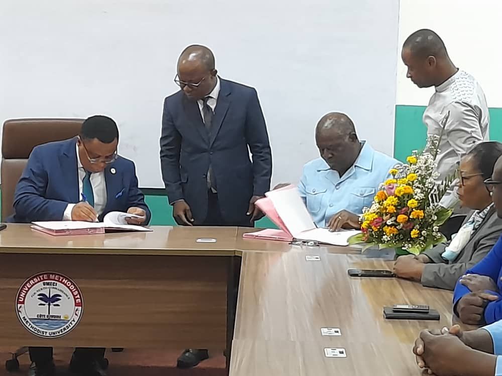 Cérémonie de signature d’une convention entre L’UMECI et l’Université de l’Alliance Chrétienne d’Abidjan (UACA) – photo 8