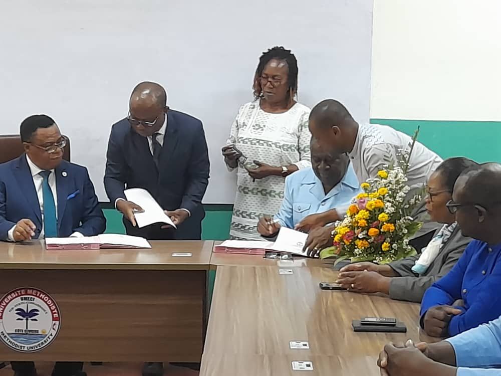 Cérémonie de signature d’une convention entre L’UMECI et l’Université de l’Alliance Chrétienne d’Abidjan (UACA) – photo 10