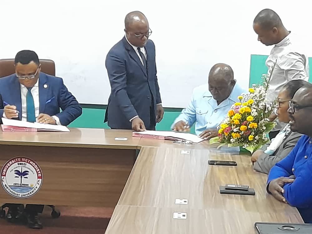 Cérémonie de signature d’une convention entre L’UMECI et l’Université de l’Alliance Chrétienne d’Abidjan (UACA) – photo 11