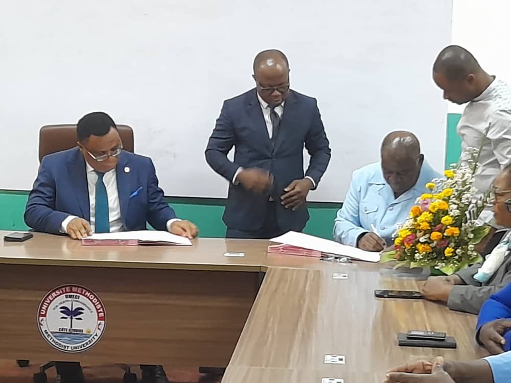 Cérémonie de signature d’une convention entre L’UMECI et l’Université de l’Alliance Chrétienne d’Abidjan (UACA) – photo 13