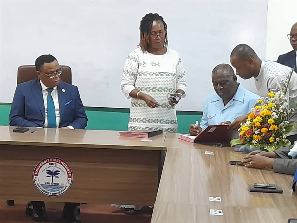 Cérémonie de signature d’une convention entre L’UMECI et l’Université de l’Alliance Chrétienne d’Abidjan (UACA) – photo 27