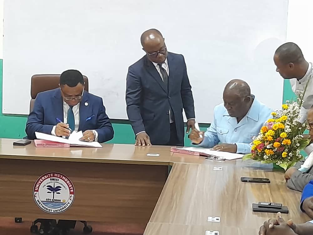 Cérémonie de signature d’une convention entre L’UMECI et l’Université de l’Alliance Chrétienne d’Abidjan (UACA) – photo 30