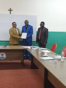RÉCEPTION DES NOUVEAUX DOCTEURS DE L’ISTHA PAR LE COMITE DE DIRECTION DE L’UMECI LE 11/11/2024 – photo 2